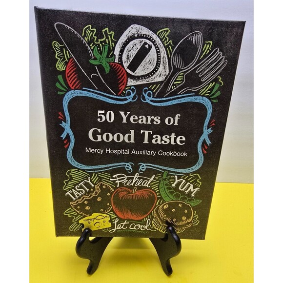 50 Years Of Good Taste Mercy Hospital Auxiliary Cookbook - Picture 1 of 13